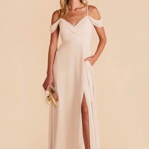 Spence Convertible Dress, Chiffon Champagne.
